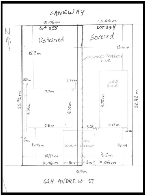 Applicant's Site Sketch