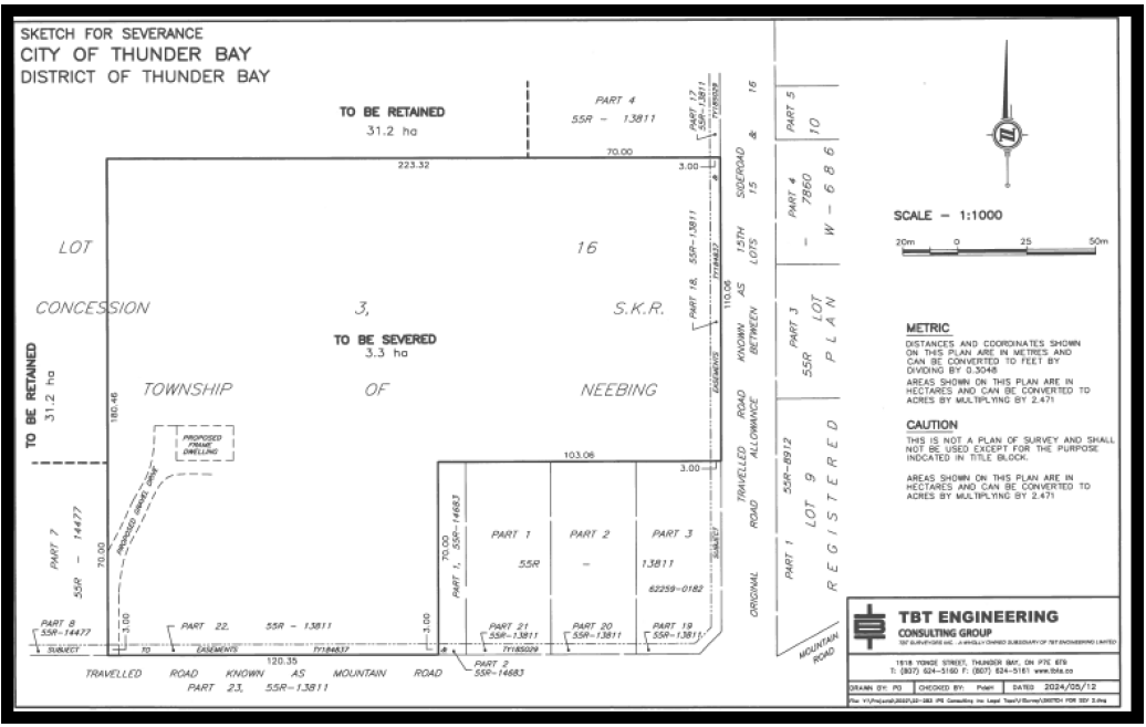 Applicant's Site Sketch