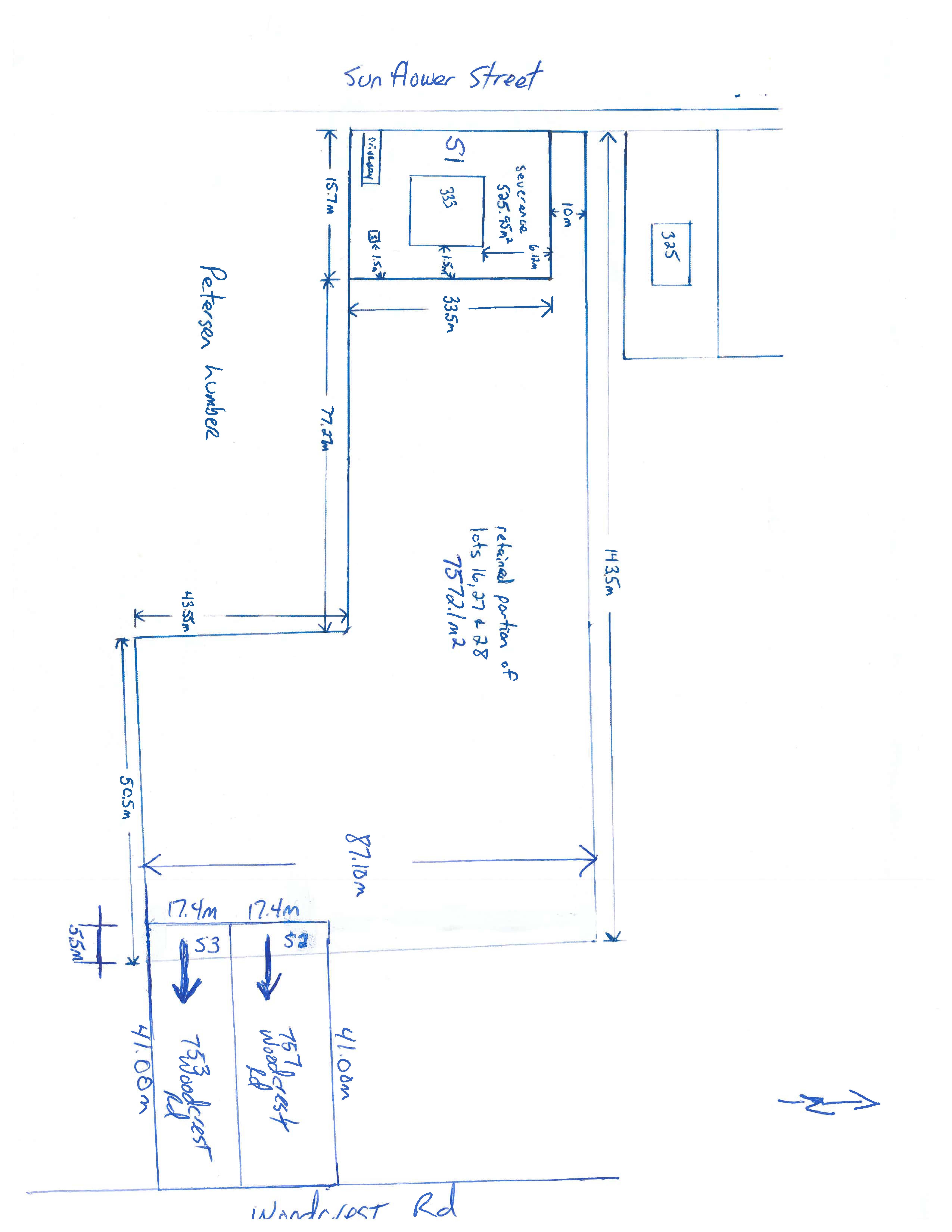 Applicant's Site Sketch