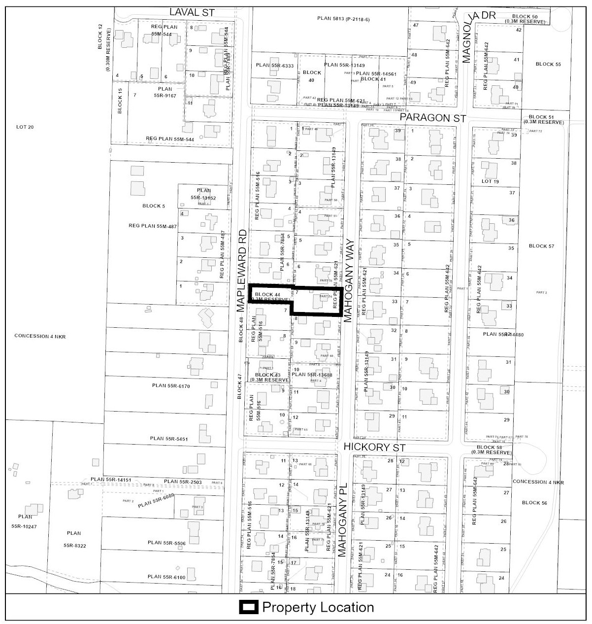 Key Map of Subject Lands