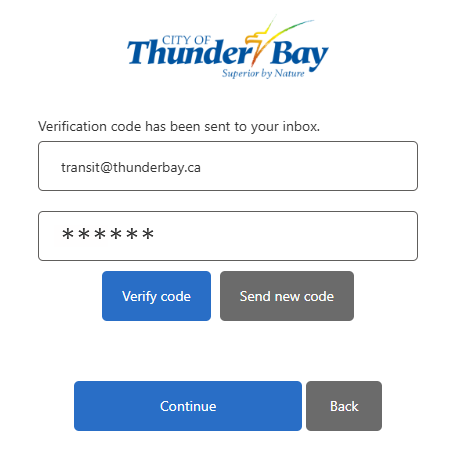 an image showing the verification code entry