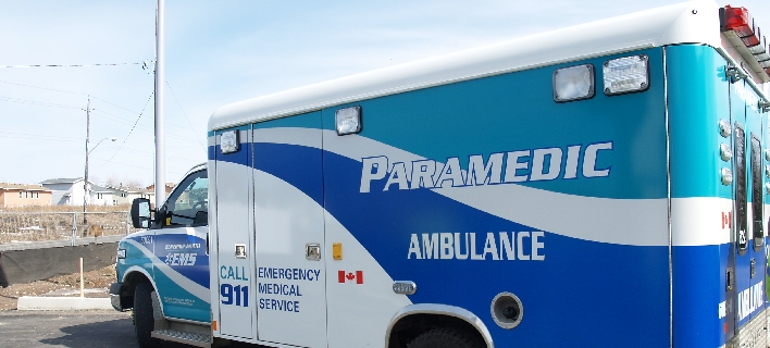 A Superior North EMS ambulance